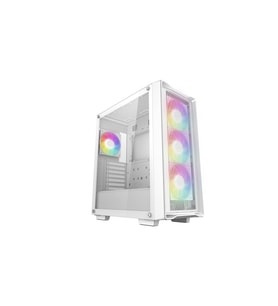 DEEPCOOL CC560-MESH-WH-V2 Mid-Tower ATX Mesh Ön Panel 4 Dahili ARGB Fanlı Kasa Beyaz
