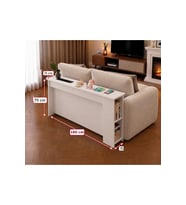 Koltuk Arkası MDF Dresuar – 4’lü Priz, USB + Type-C Şarj Konsolu Koltuk Arkası Raf & Yan Sehpa