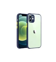 Apple iPhone 12 Uyumlu Kılıf Zore Kaff Kapak (Lacivert)