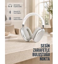 Bluetooth 5.0 Kulak Üstü Kulaklık – Uzamsal Ses, Gürültü Engelleme, Ergonomik Tasarım