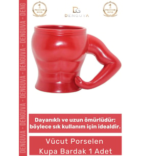 #KupaBardak Hediyelik Şık Tasarım Zarif Dayanıklı Kaliteli 225 ml Porselen Kupa Bardak 10*14 Cm