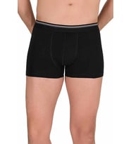 Likralı Erkek Büyük Beden Boxer Şort Siyah 1097B