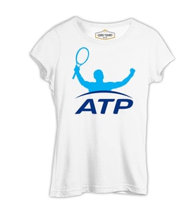 Tenis - ATP Beyaz Kadın Tshirt