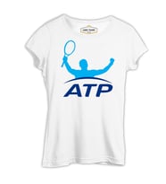 Tenis - ATP Beyaz Kadın Tshirt