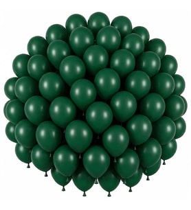 Koyu Yeşil Renk Lateks Pastel Balon (30 cm) - 50 Adet