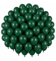 Koyu Yeşil Renk Lateks Pastel Balon (30 cm) - 50 Adet