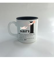 Sarıl Baskılı Siyah Multi Kupa