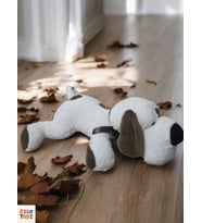 75 Cm %100 Peluş Ekru Yatan Sevimli Peluş oyuncak & Uyku Arkadaşı