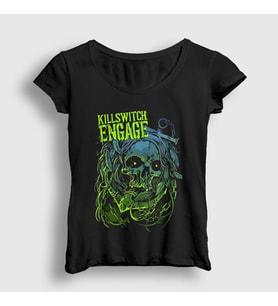 Presmono Kadın Siyah Poster Metal Killswitch Engage T-Shirt 539748tt