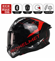 X340 Clay Motosiklet Kaskı Spoiler Mod Güneş Vizörlü Full Face Kask
