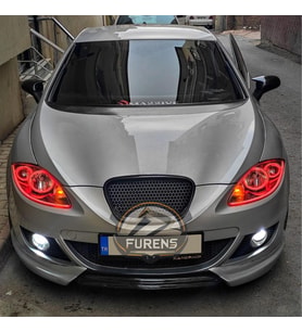 Seat Leon Mk2 Batman Yarasa Ayna Kapağı Piano Black 2005 2006 2007 2008 Uyumlu
