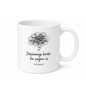 Overthinker Arkadaşa Hediye Zihin Boşaltıcı Kupa Bardak Özel Tasarım
