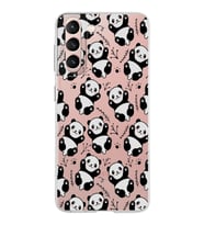 Samsung Galaxy S21 Kapak Panda Tasarımlı Şeffaf Silikon Kılıf