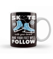 Ice Skate Queen Ice Figure Skater Winter Sports Ice Skates Kupa Bardak Porselen