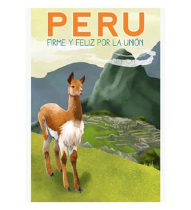 Peru Seyahat Posteri Tablo Ahşap Poster Dekoratif