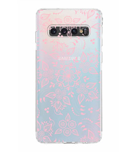 Samsung Galaxy S10  Kamera Korumalı Kapak Nostalji Desen Tasarımlı  Şeffaf  Kılıf