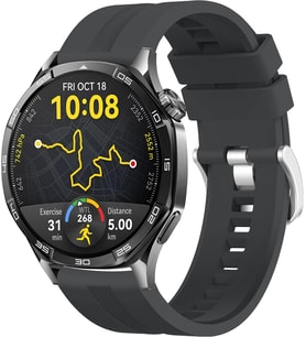 Lexroo 22mm ile Uyumlu Saatler için Yumuşak Şerit Model 46mm Silikon Kordon HUAWEI Watch Galaxy