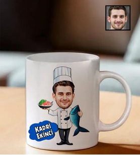 Kişiye Özel Aşçı Temalı Kupa Bardak