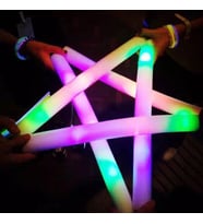 1 ADET SÜNGER LED IŞIK IŞIKLI ÇUBUK SÜNGER IŞIK PİLLİ LED IŞIK 48 CM LED IŞIK LED LİGHT FOAM STİCK