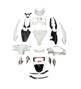 TVS Jupiter 125 Kaporta Seti Beyaz Full Set OEM Kalite Komple Grenaj Takımı