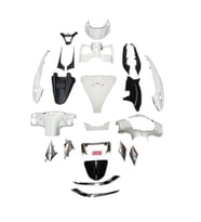TVS Jupiter 125 Kaporta Seti Beyaz Full Set OEM Kalite Komple Grenaj Takımı