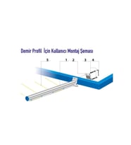 Pakas Balkon Çamaşır Kurutma Askısı Askılığı Kare Profil Pks 02 (Gümüş)