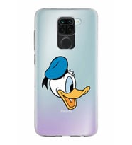 Xiaomi Redmi Note 9 Uyumlu Kapak Donald Duck Tasarımlı Şeffaf Silikon Kılıf