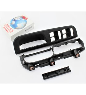 VW Golf 4 Bora Kapı Kolu Cam Düğme Çerçeve Kapak Seti - 4 Kapılı  3B0867171A, 3B1867171E, 1J1867179A