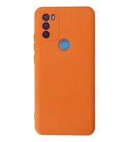 GM 21 Plus Kılıf Nano içi Kadife Silikon - Turuncu