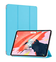 Microsonic Apple iPad Pro 12.9`` 2022 6. Nesil Kılıf (A2436-A2764-A2437-A2766) Slim Translucent Back Smart Cover Mavi