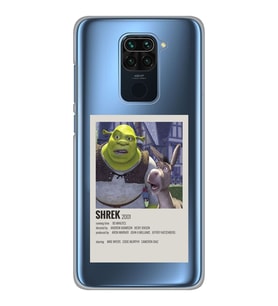 Xiaomi Redmi Note 9 Uyumlu Shrek Minimalsit Poster Desenli Şeffaf Telefon Kılıfı