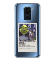 Xiaomi Redmi Note 9 Uyumlu Shrek Minimalsit Poster Desenli Şeffaf Telefon Kılıfı