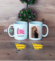 Ebe Kupa Bardak Beyaz Fotoğraflı Ebeler Günü Hediyesi Tıp Bayramı Hediyesi