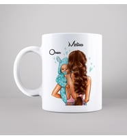Anne - Oğul Baskı Kupa Kişiye Özel