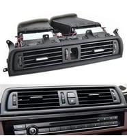 Bmw F10+LCI Havalandırma Izgarası Ön Orta Komple Siyah 64229166885 S1