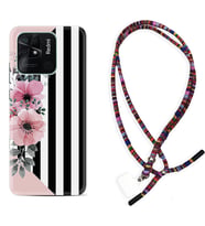 Xiaomi Poco X3 Pro M4 Pro X4 Pro C40 10C Kılıf Boyun Asklı Rasta Silikon Flowers 4 1390