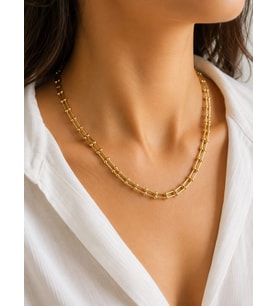 CM Jewelry Nova Gold Çelik Kolye