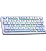 F75 Mekanik RGB TKL Nimbus V3 Switch Kablosuz Makrolu Hot Swap Klavye Buz Mavisi