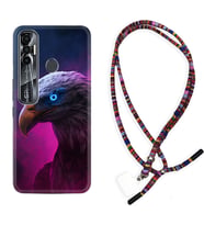 Tecno Spark 6 6 Go 8C 8 Pro 7 7 Pro Kılıf Boyun Asklı Rasta Silikon Kartal 1622