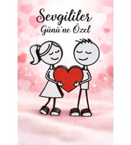 Kalpli Sevgili Figürü Sevgililer Günü Özel Dekoratif Biblo Romantik Masa & Ev Süsü