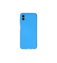 Samsung Galaxy A04 Kılıf Nano İçi Kadife Silikon - Mavi
