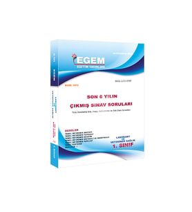 Egem Eğitim Yayınları AÖF 1. Sınıf Laborant ve Veteriner Çıkmış Sınav Soruları (Çok Renkli)