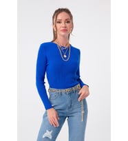 Kadın Bisiklet Yaka Body 131139 İndigo