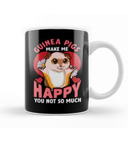 Guinea Pigs Make Me Happy You Not So Much Pun Kupa Bardak Porselen