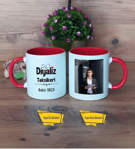 Diyaliz Teknikeri Kupa Bardak Kırmızı Fotoğraflı Tıp Bayramı Hediyesi