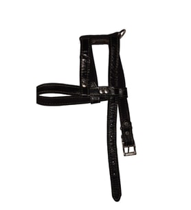 Lovely Hakiki Deri Ayarlanır Köpek Göğüs Tasması 2,5cm 20-30Kg Köpeklere SİYAH