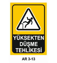 İŞ GÜVENLİĞİ UYARI LEVHASI 1 ADET PVC 21 X 29CM