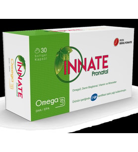 Innate Pronatal Omega3, Vitamin Ve Mineraller 30 Kapsül
