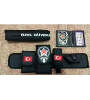 ÖZEL GÜVENLİK TESİSAT BEL KILIFI(+)ÖZEL GÜVENLİK ROZETLİ CÜZDANI(+)ÖZEL GÜVENLİK PALASKASI (3-AD) URUN,SATINAL,SIVILE SATILMAZ.