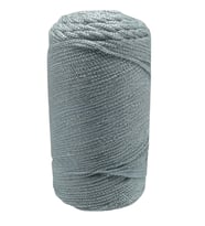 Makrome İpi 3 Mm Polyester Gri Simli